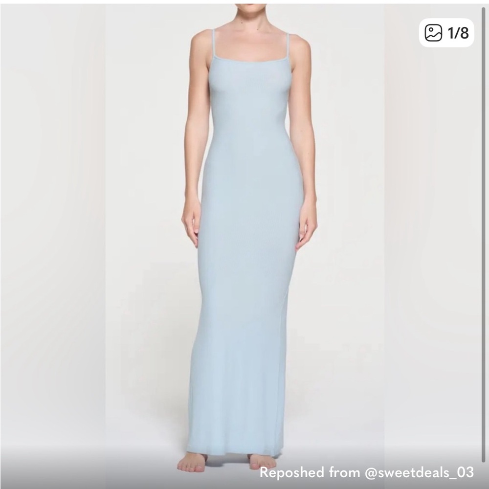 NEW WITH TAGS SKIMS DRESS - light blue